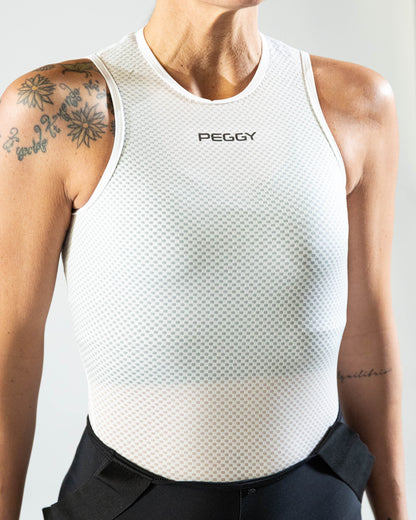 3D Base Layer White - Sleeveless