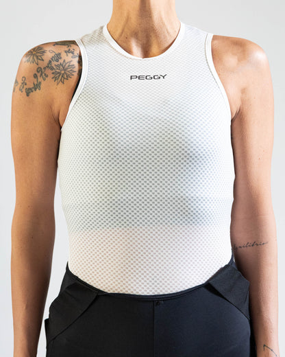 3D Base Layer White - Sleeveless