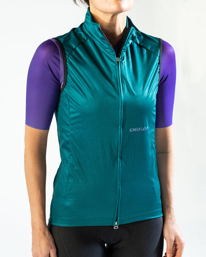 Rolly Windproof Gilet Green